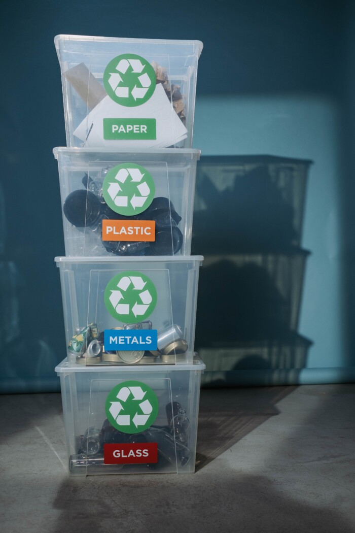 Bakken om afval te recyclen