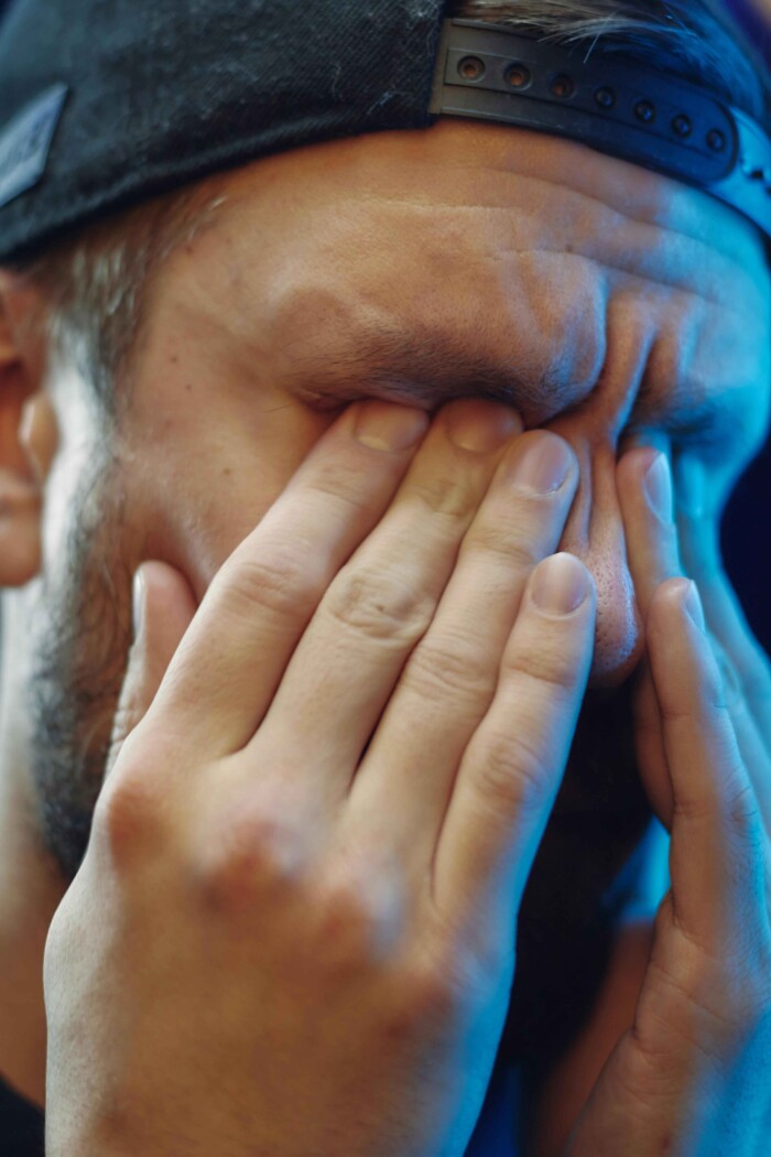 Klap tegen je oog