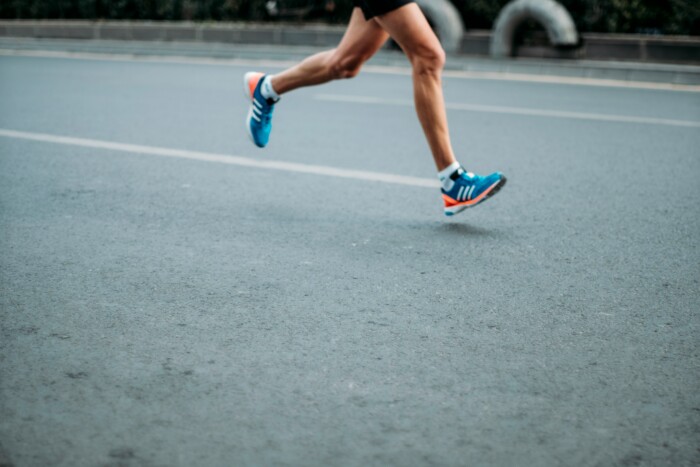 Lenzen tijdens een marathon