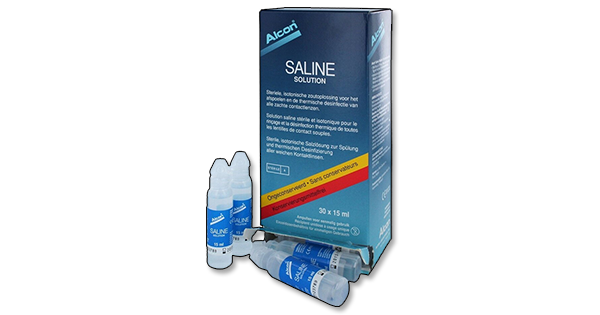 Alcon Saline ampullen (Polyrinse)