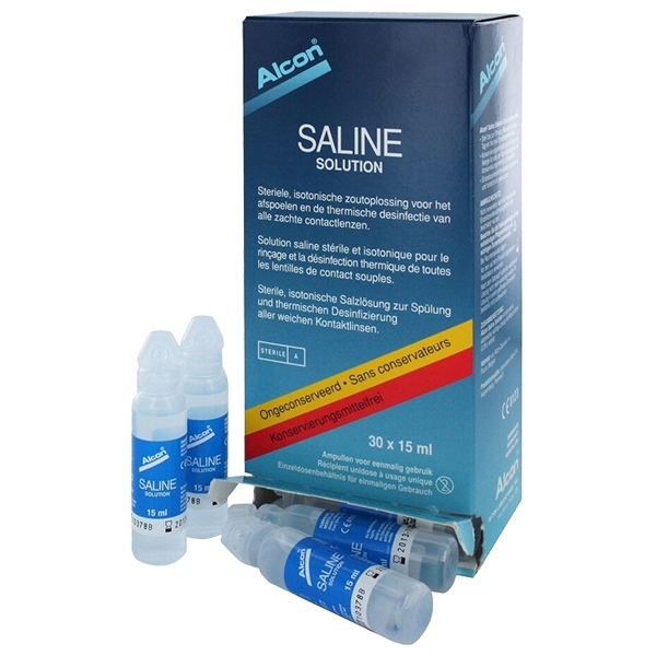 Alcon Saline ampullen (Polyrinse)