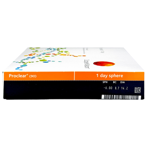 Proclear 1-day 90-pack frontzijde met parameters