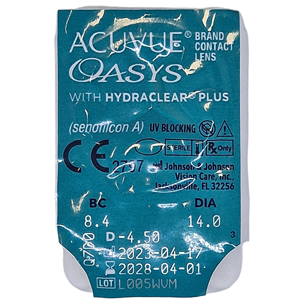 Acuvue Oasys with hydraclear plus