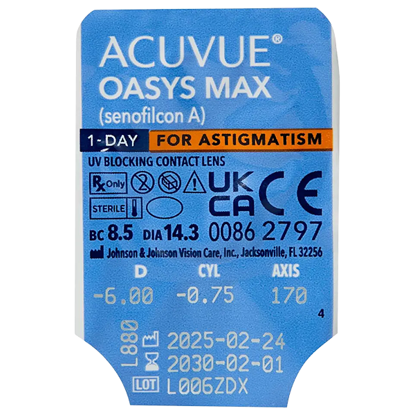 Acuvue Oasys Max 1-day for Astigmatism