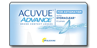 ACUVUE ADVANCE for ASTIGMATISM met HYDRACLEAR